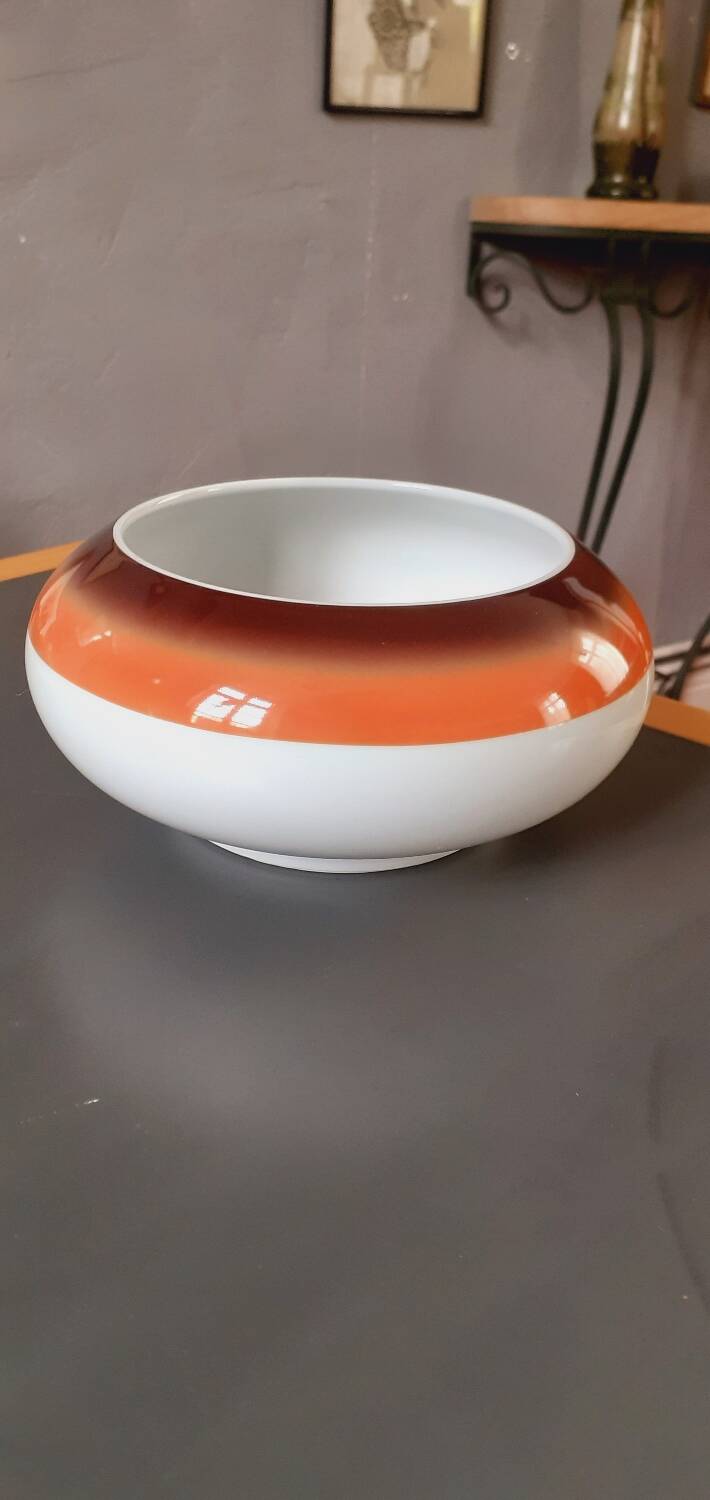 Porcelain salad bowl Space Age Year 70 Royale de Limoges factory