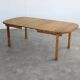 brutalist dining table | vintage table | oak | extendable
