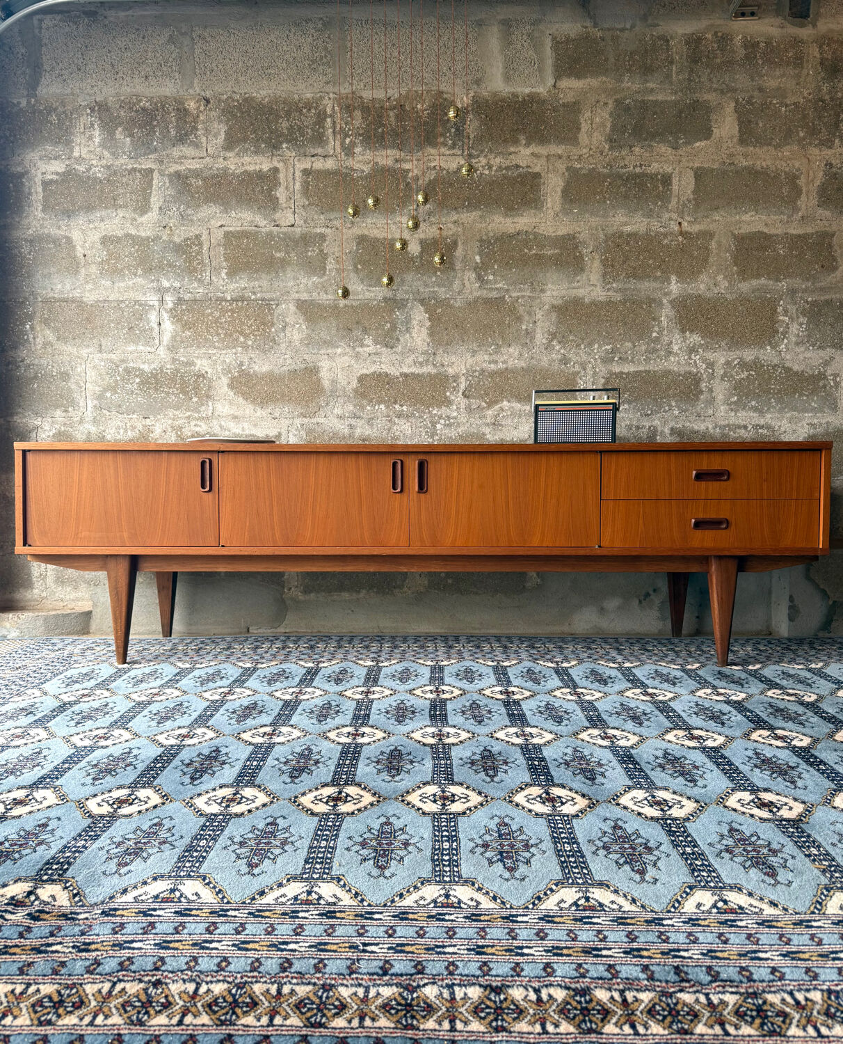 Vintage Scandinavian teak sideboard, 1960.
