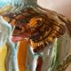 Ceramic lamp signed Claude Pruffert – Vallauris, marine decor in relief