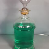 Old bottle of 19th century blown glass