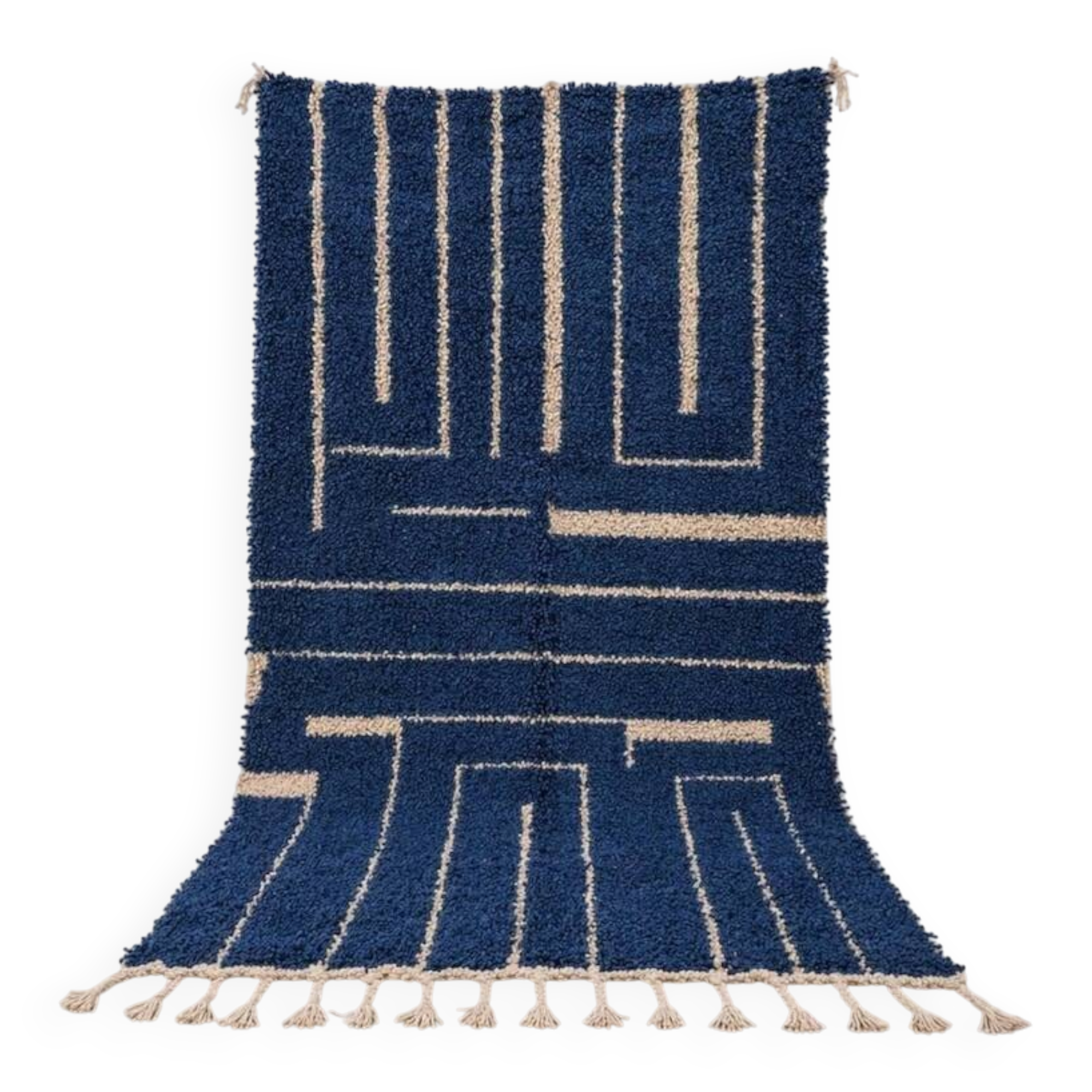 Tapis beni ourain sur mesure traditionnelle artisanale 150/250 cm