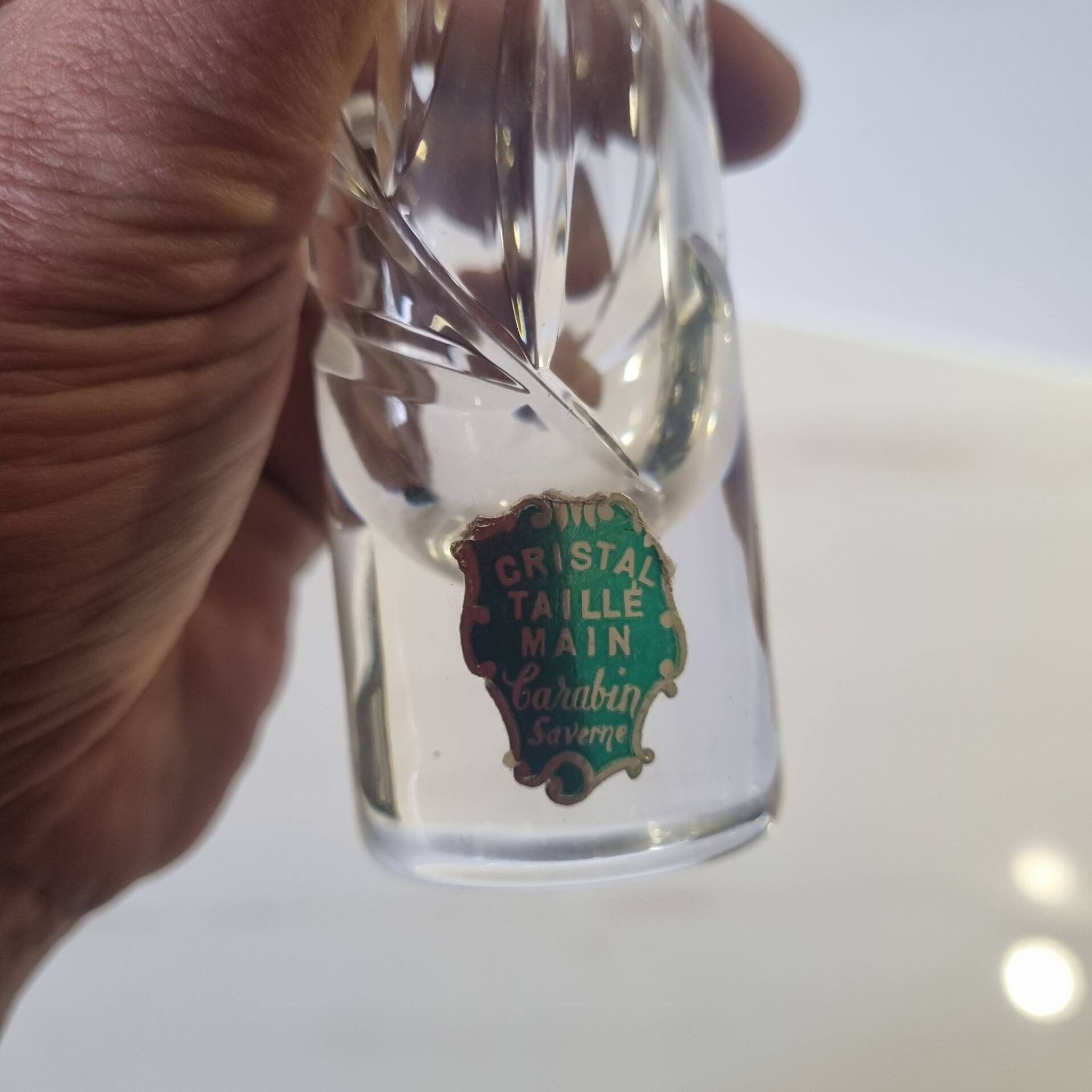Vase soliflore en cristal Carabin Savern