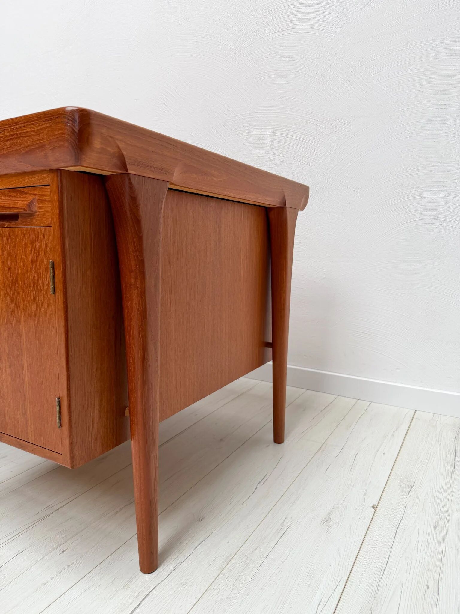 1960s Danish design teak executive writing desk by Ib Kofod-Larsen