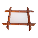 Ancien miroir de barbier 40,5 cm x 34,5 cm