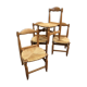 Lot de 4 chaises de Guillerme & Chambron 1960