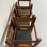 Lot of 6 old Scandinavian chairs "Corona" design 60s Lennart Bender