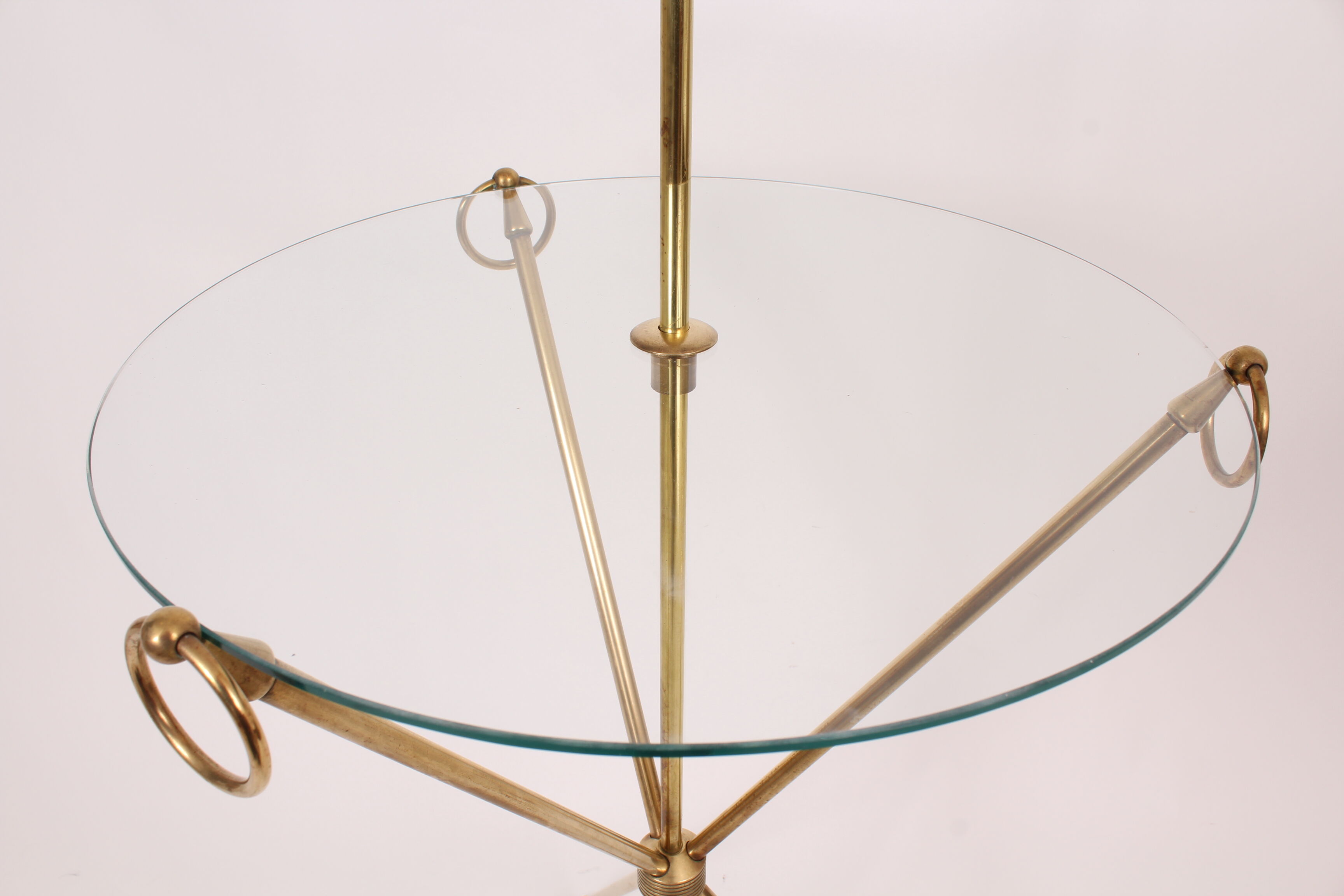 Brass tripod floor lamp Maison Jansen
