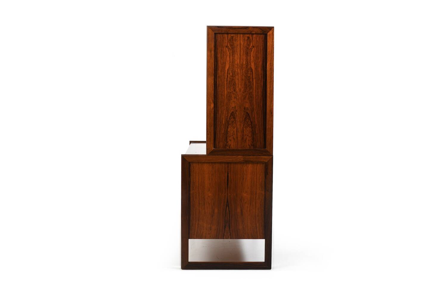 Rare Danish Bar Cabinet with Leather Parts 1960s