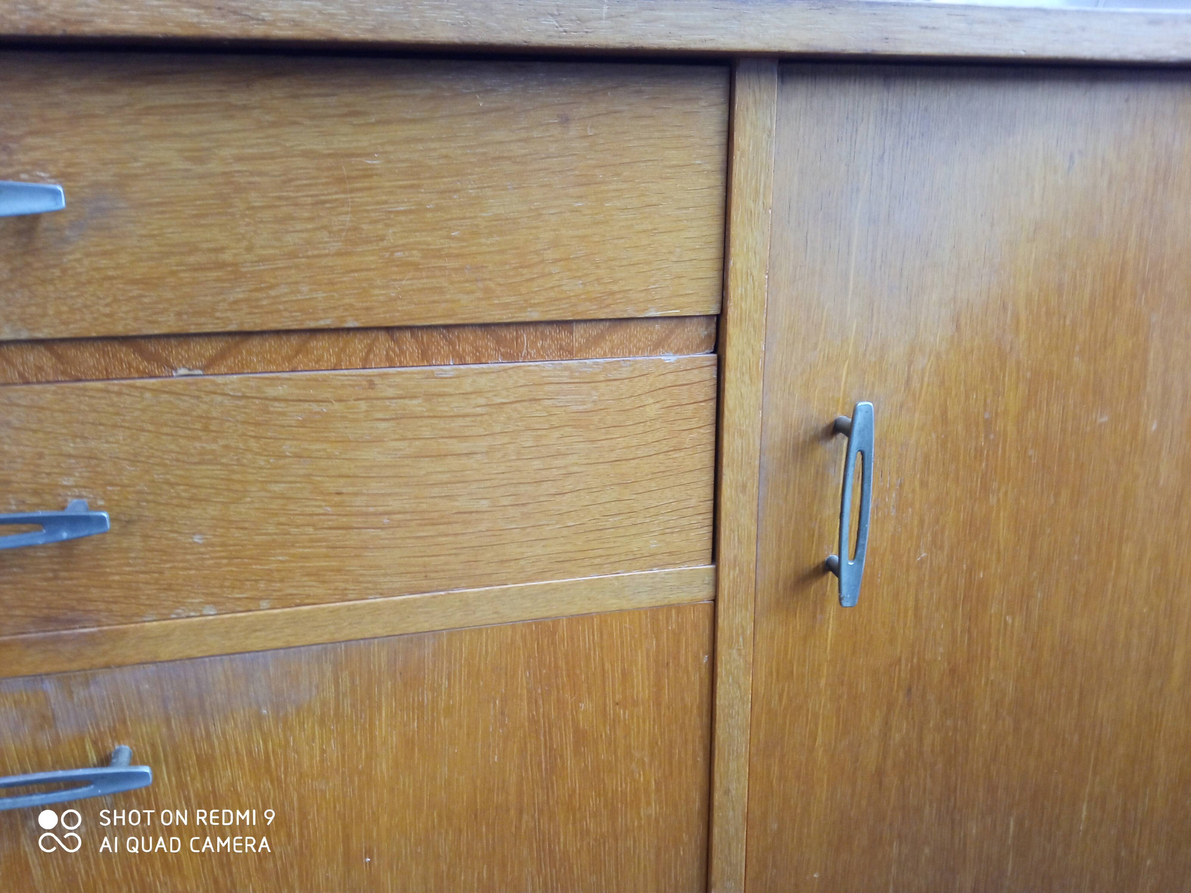 Vintage sideboard with compass feet