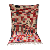 Multicolored berbere wool carpet 169x250cm