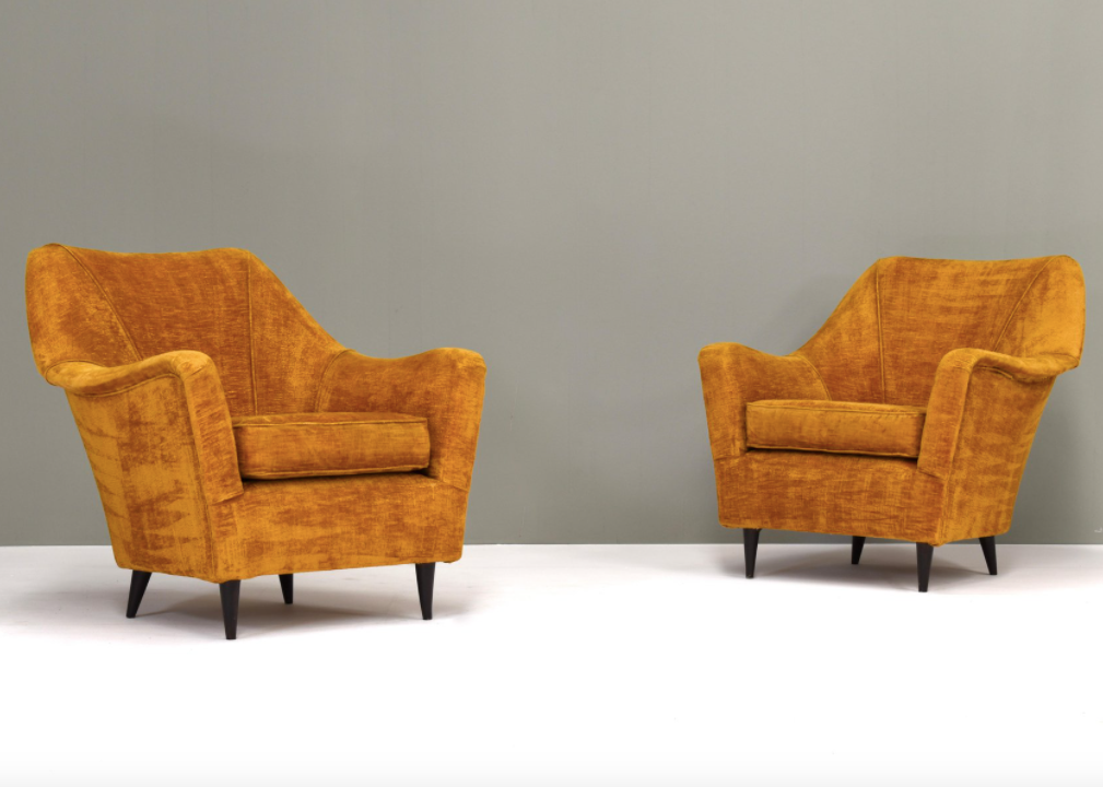 Set of 2 armchairs Italy 1950