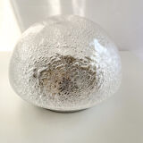 Blown glass globe ceiling lamp