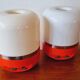 Two Midcentury Table Lamps, Space Age, Adriano Rampoldi, Italy, 1970s
