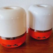 Two Midcentury Table Lamps, Space Age, Adriano Rampoldi, Italy, 1970s