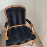 Old bergere armchair