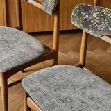 Série de 4 chaises Johannes Andersen pour Samcom vintage