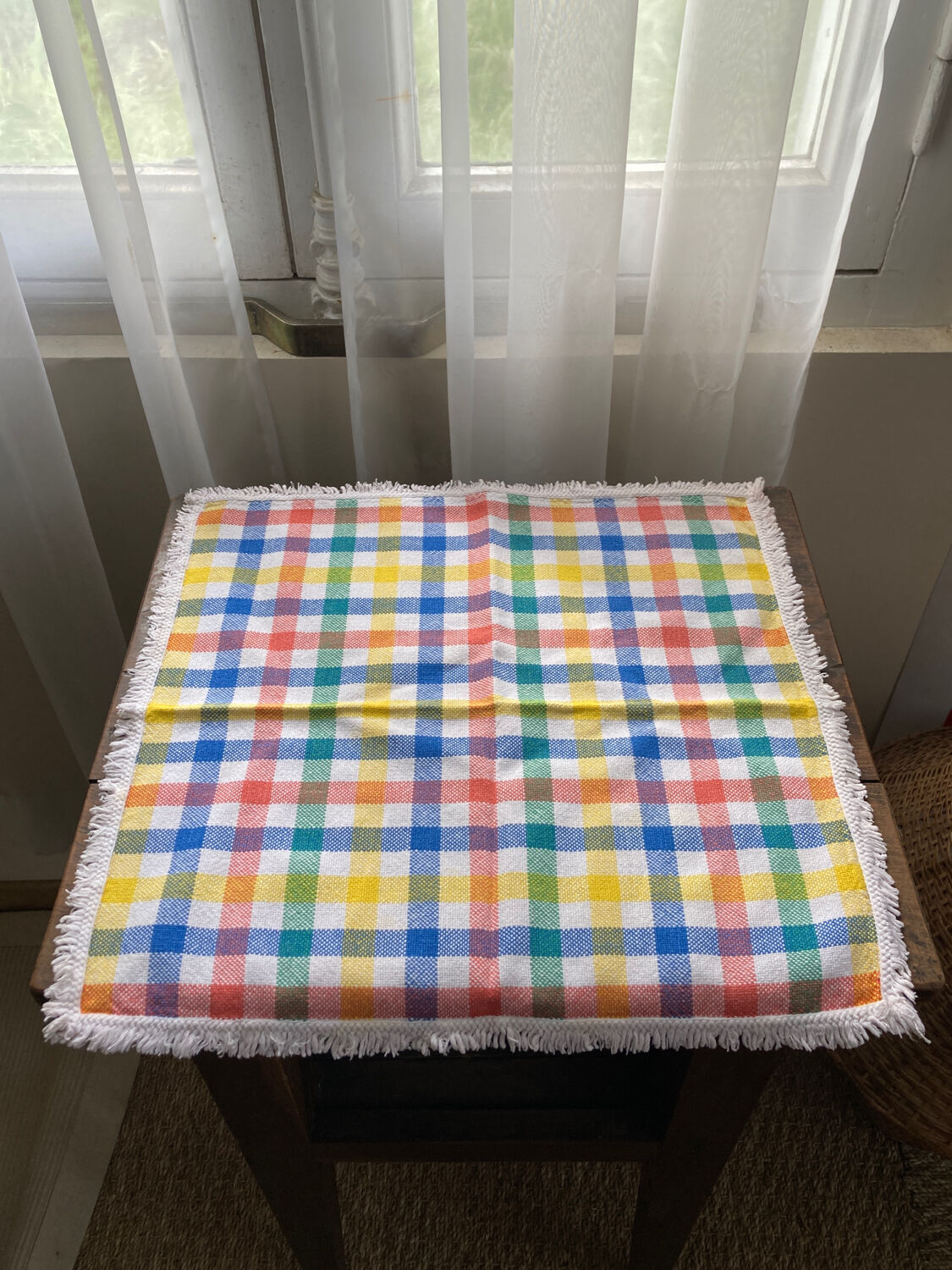 6 vintage antique napkins