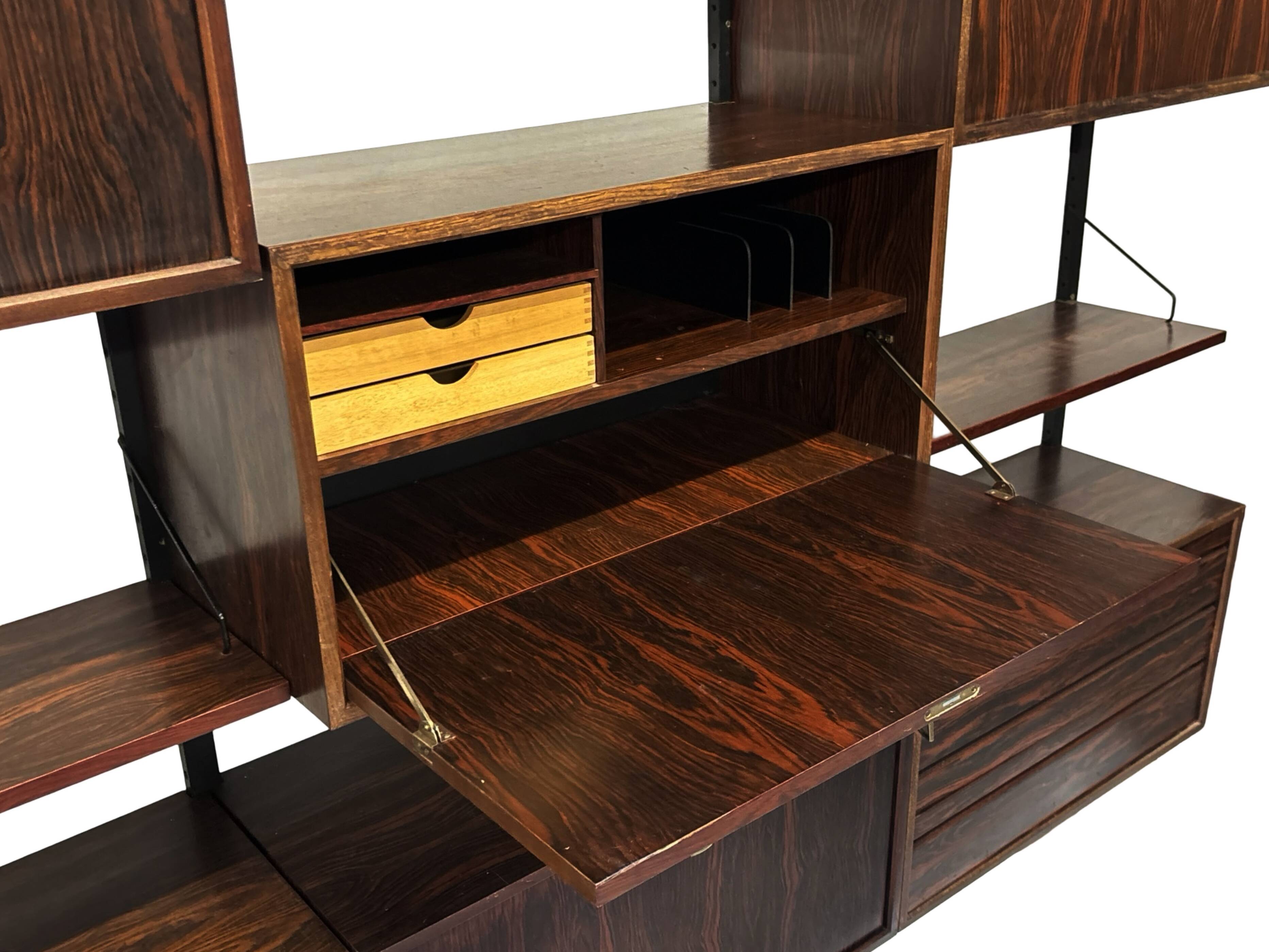 Vintage Poul Cadovius Royal System Wall System Rosewood