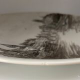 Plat en porcelaine vue de Zurich