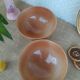 Two piedouche bowls in montgolfier glazed sandstone France