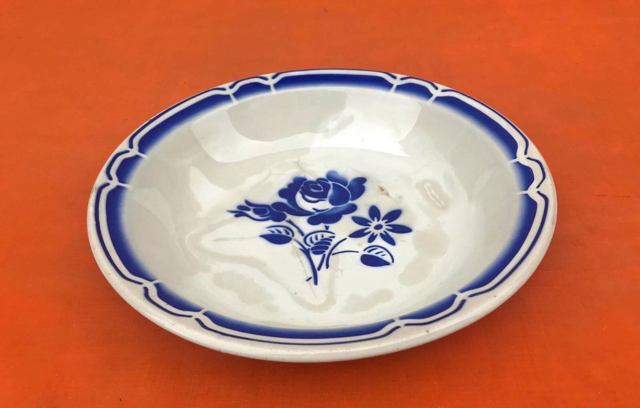Ancien plat creux en faïence Fenal Badonviller