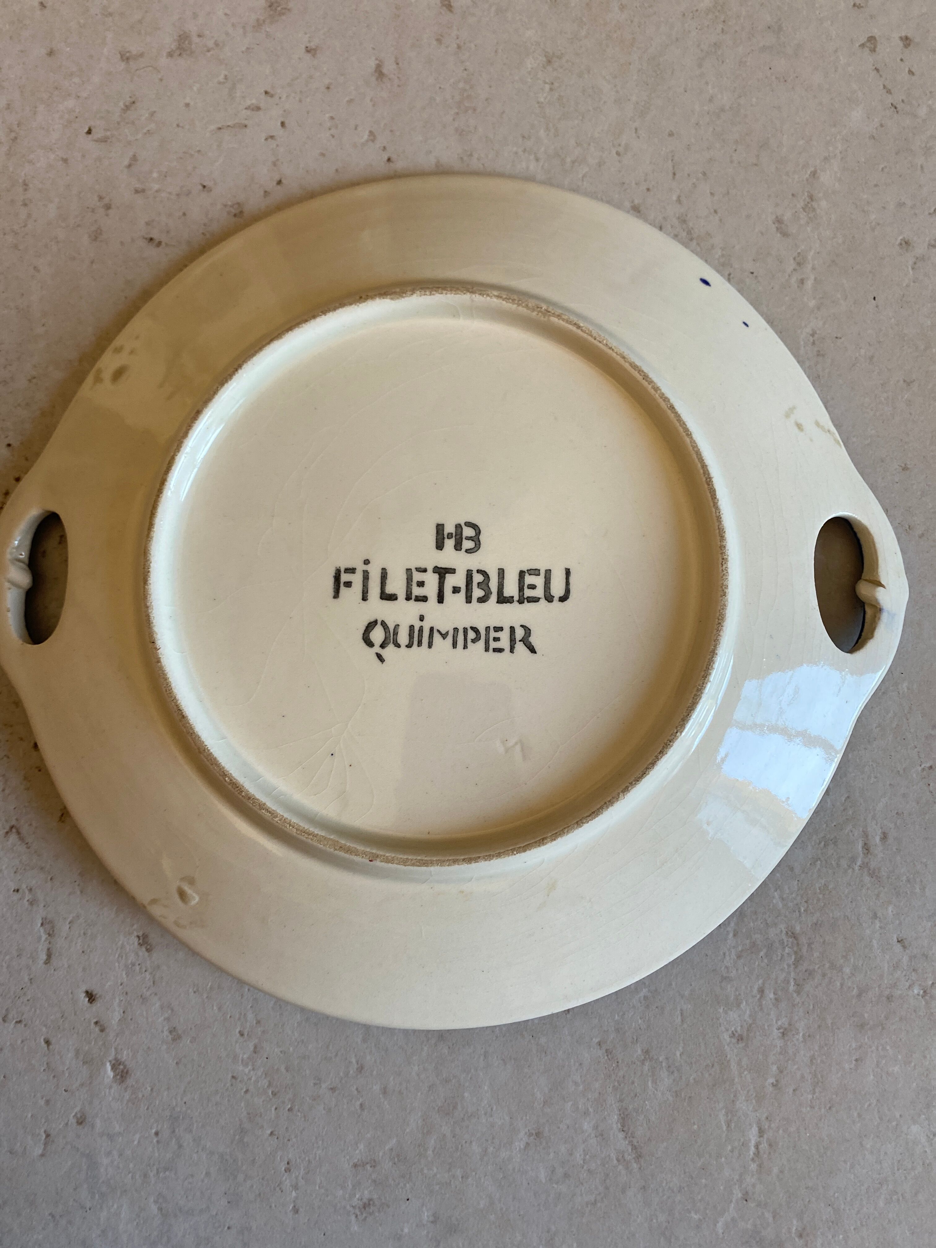 Vintage HB Quimper dish