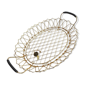 Vintage basket in fine gold gold