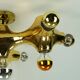 cosack gemini space age CEILING LIGHT - gold-colored - sputnik - 1970s