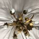 Golden metal chandelier
