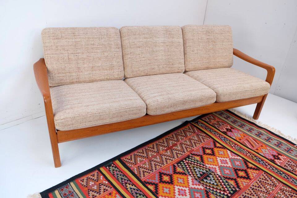 Kristensen teak sofa bed, 60s/70s style, Danish style.