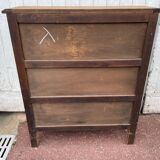 Bibus library shelf black wood Louis XV style
