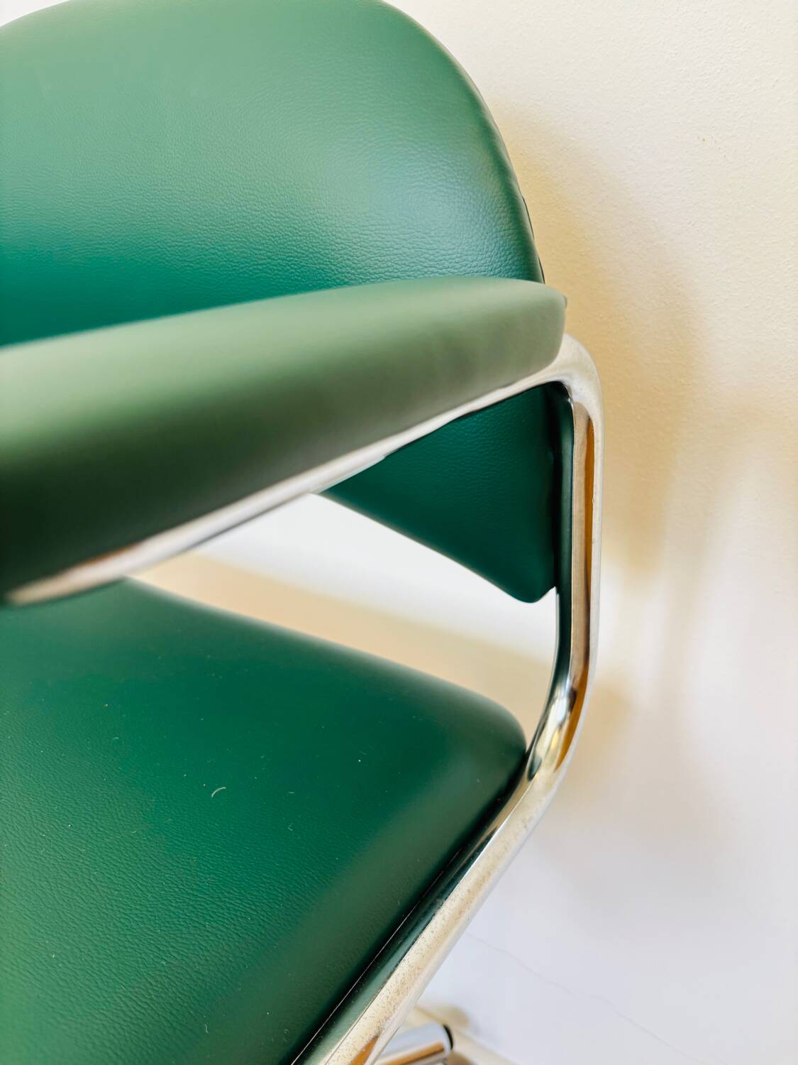 Fully Restored Kovona Green Office Chair from Czechoslovakia 1970’s