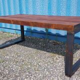 Industrial Wood-Metal Table