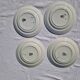 Set of 4 old dessert plates, Earthenware, Ironstone, Sté Amand