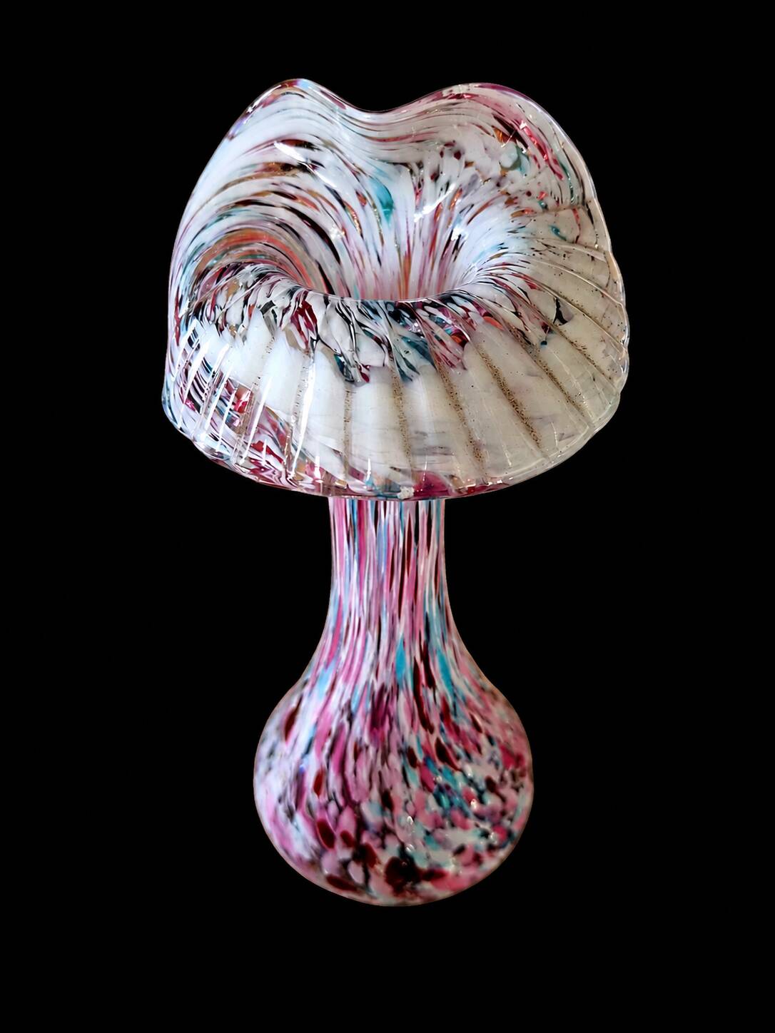Clichy speckled blown glass vase