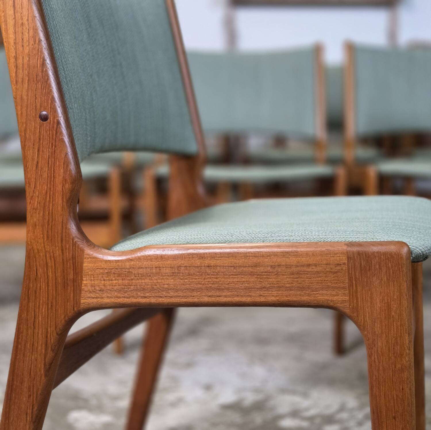 10x Erik Buch modèle 89, chaise danoise vintage Anderstrup des années 1960