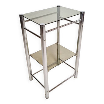 Chrome side table