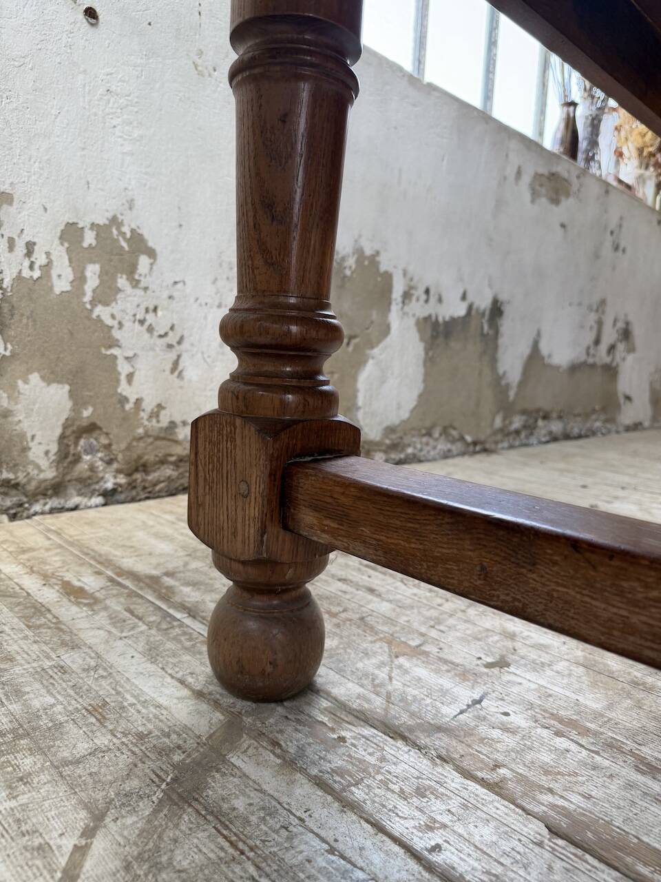 Table repas style drapière noyer 2m5/3m5 1900