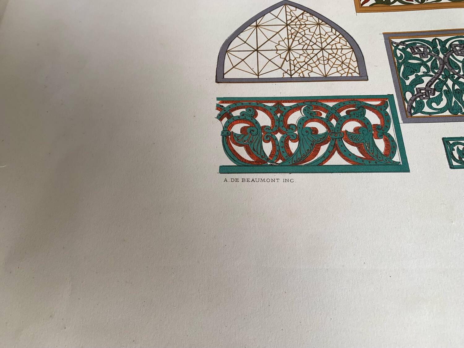 Ancient Oriental Lithography - Arab Ornaments