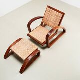 Fauteuil + Ottoman Francis Jourdain France années 1920