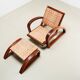 Francis Jourdain Lounge Chair + Ottoman France 1920s