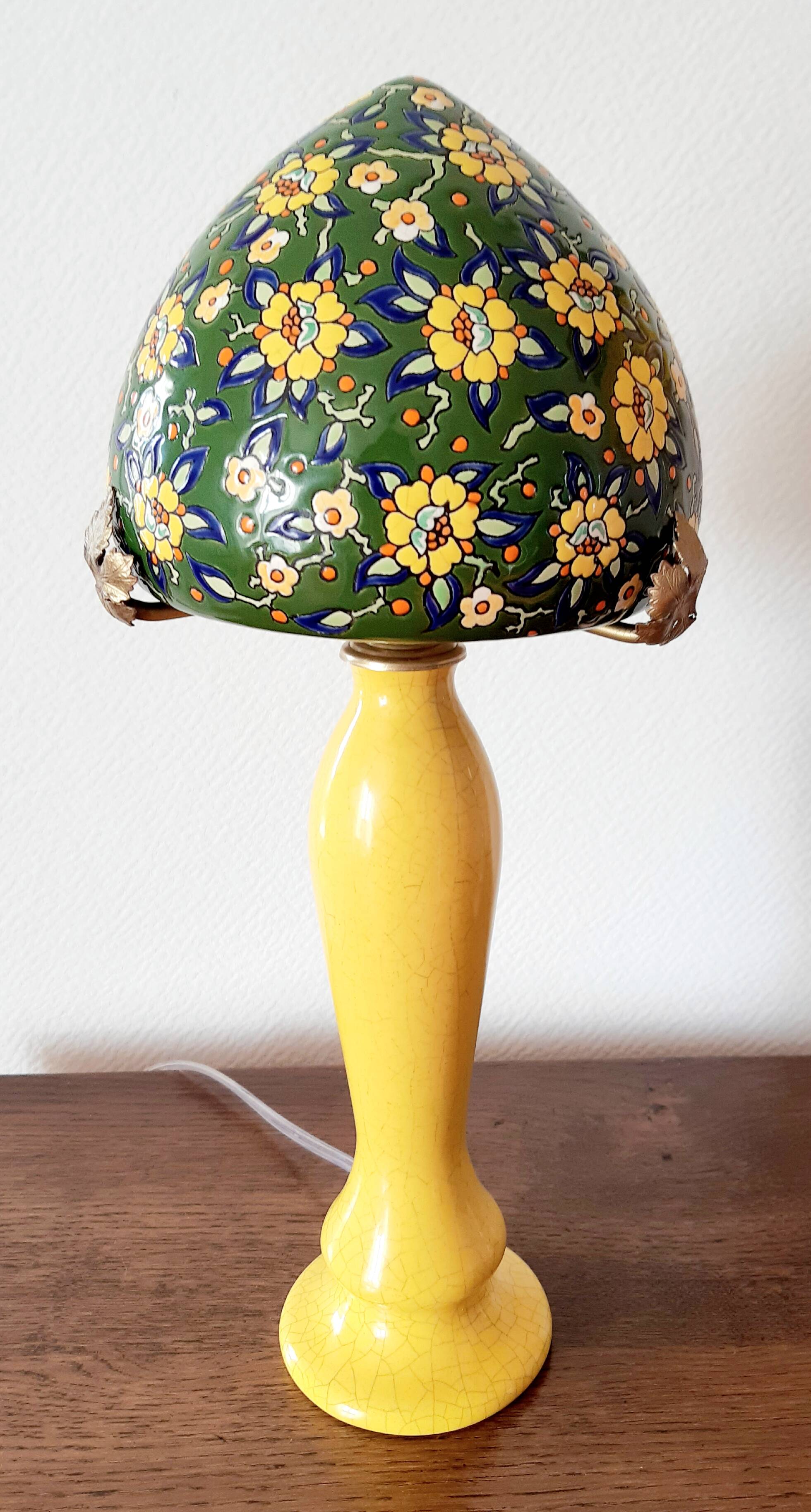 lampe émaux de Longwy