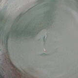 Green "ideale" glass canning jar