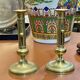Pair of brass candlesticks from the early 20th century.