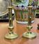 Pair of brass candlesticks from the early 20th century.
