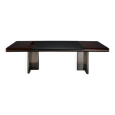 Walnut, Metal and Leather Hans von Klier “Il Ponte” Desk for Skipper, 1970s