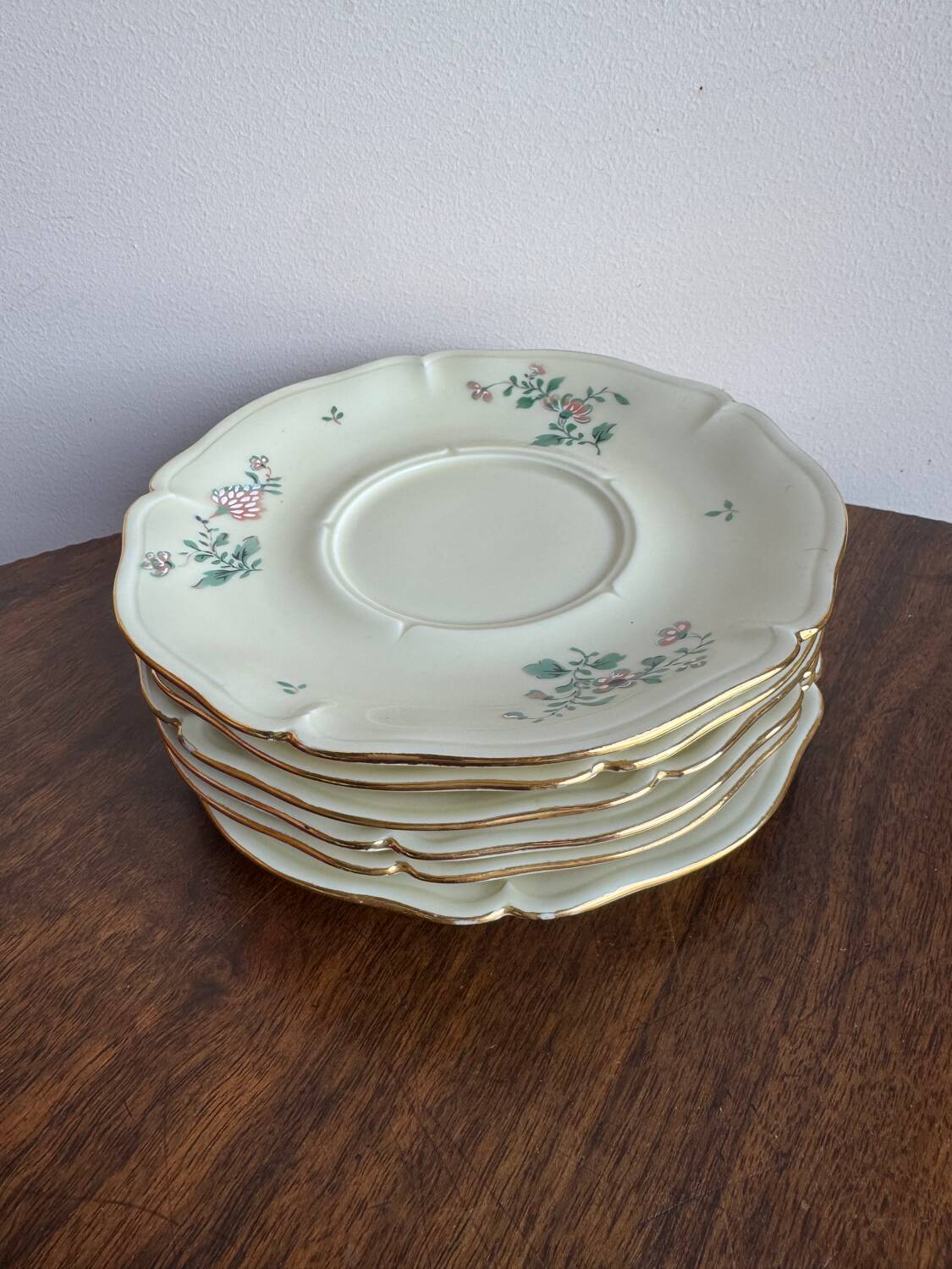 Set of 6 Limoges porcelain plates