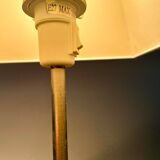 Vintage ikea basisk wood and steel lamp 1990