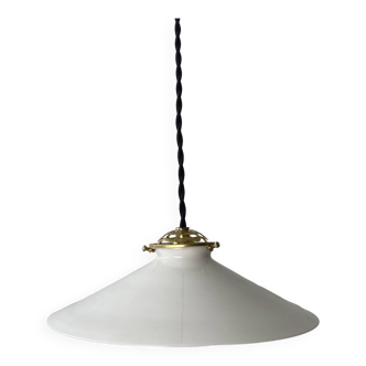 Old conical pendant in vintage opaline